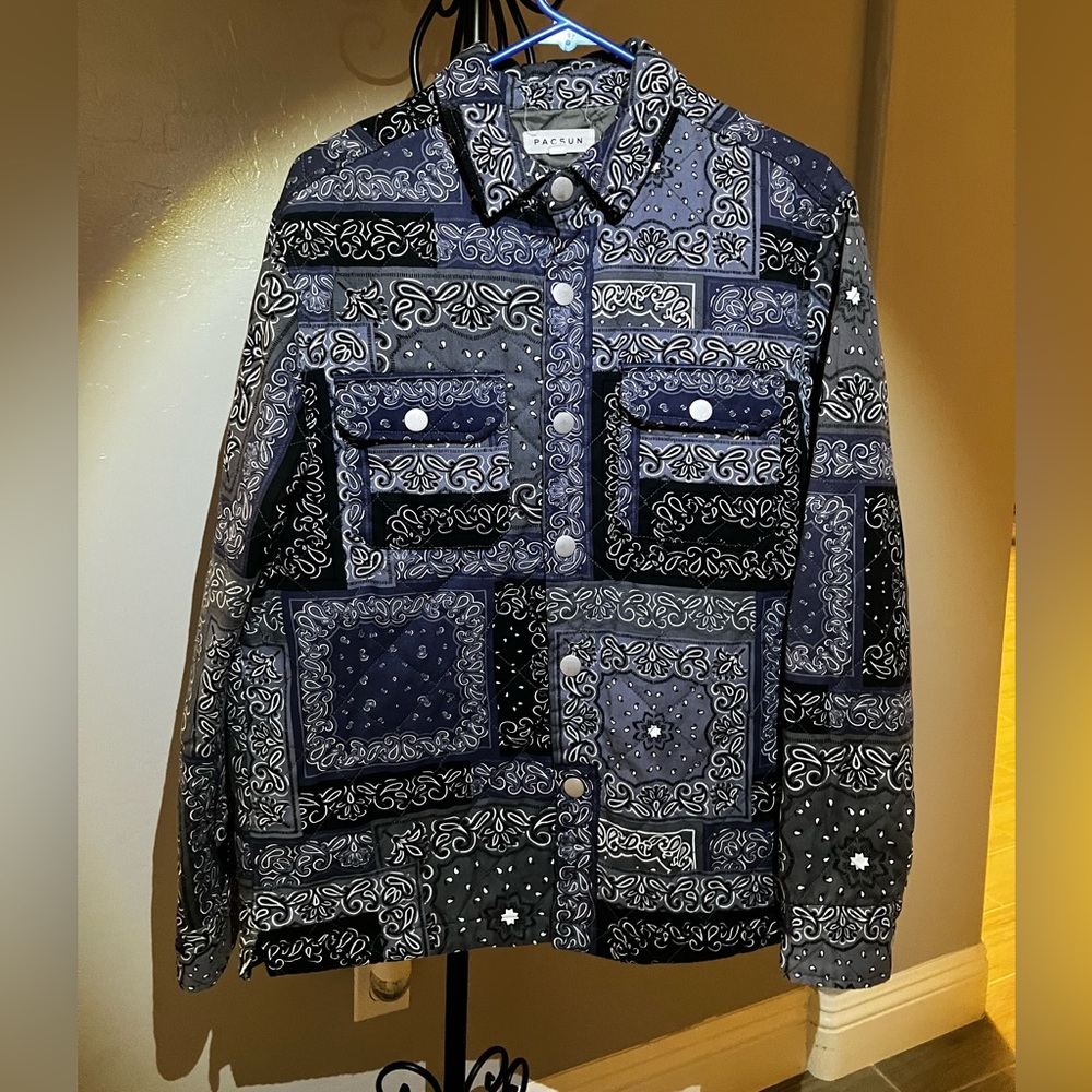 Pacsun bandana pattern coat